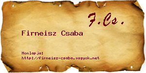 Firneisz Csaba névjegykártya